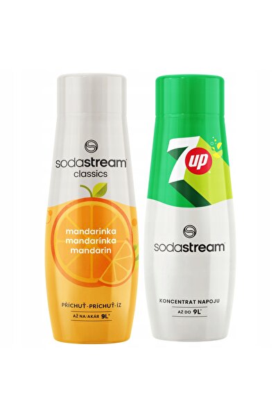 Other Set SODASTREAM 7Up + sirop de mandarină pentru dozator de sucuri, 2 buc.