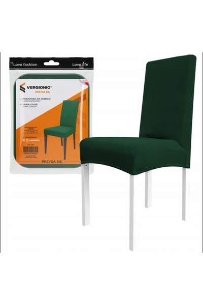 Other Pokrowiec na krzesło elastyczny rozciągliwy ciemno zielony