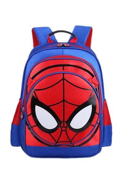 Generic حقيبة ظهر ثلاثية الأبعاد بتصميم سبايدرمان باللون الأحمر/الأزرق/الأسود