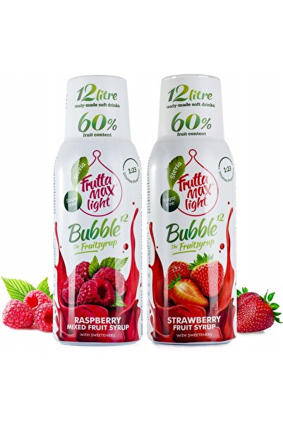 Other Set de 2 concentrate FruttaMax Zmeură și Căpșuni Light, 500 ml