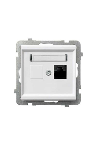 OSPEL Sonata white p/t single computer socket cat. 5e without frame