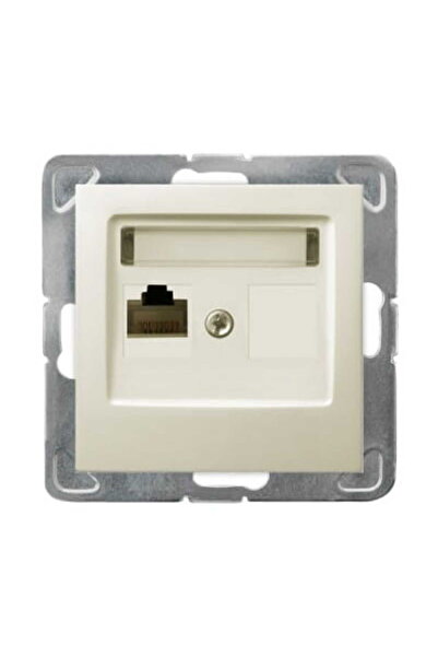 OSPEL Impresja ecru p/t single computer socket cat. 5e without frame