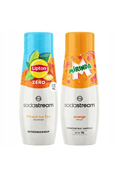 Other 2x Lipton Ice Tea Piersică fără zahăr Sirop SodaStream + Mirinda Portocală