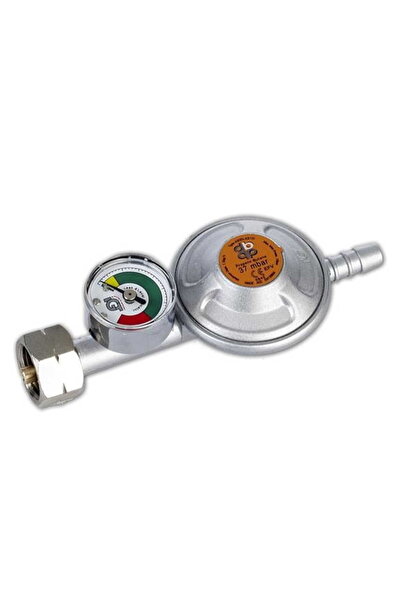 Bradas REDUCTOR DE GAZ 37mbar 1,5kg/h CU SUPAPA DE SIGURANȚĂ ȘI MANOMETR