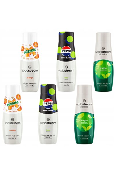 Other SET SIROP SODASTREAM 2x PEPSI MAX LIME, 2x MIRINDA ZERO, 2x MOJITO