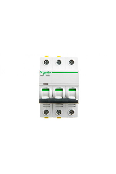 SCHNEIDER Circuit breaker 3P D 16A 6kA AC iC60N-D16-3 A9F05316