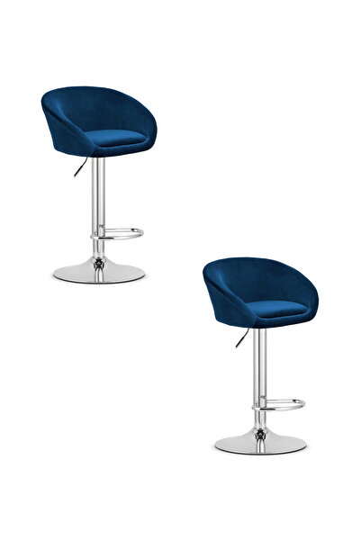 Other EAST stool - navy blue velvet / chrome base x 2