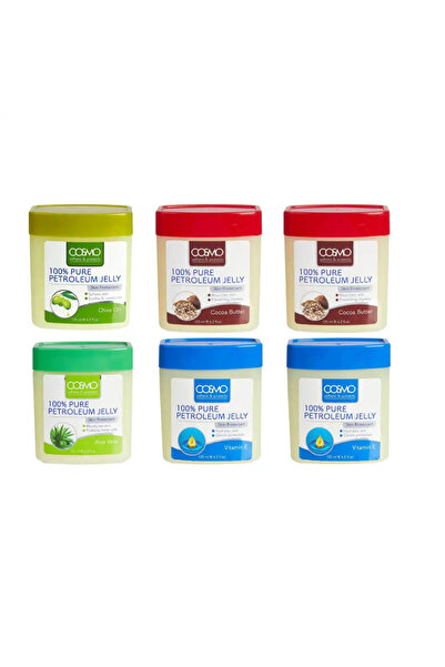 Cosmo Pure Petroleum Jelly For Moisturised Skin In Assorted Fragrance- 6X50gms