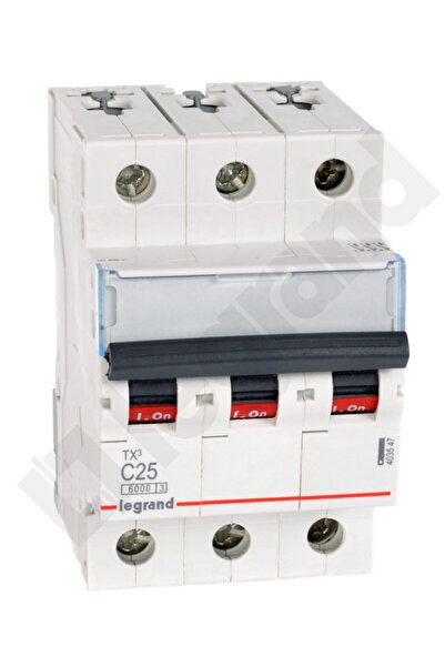 Legrand Circuit breaker 3P C 25A 6kA AC S303 TX3 403547