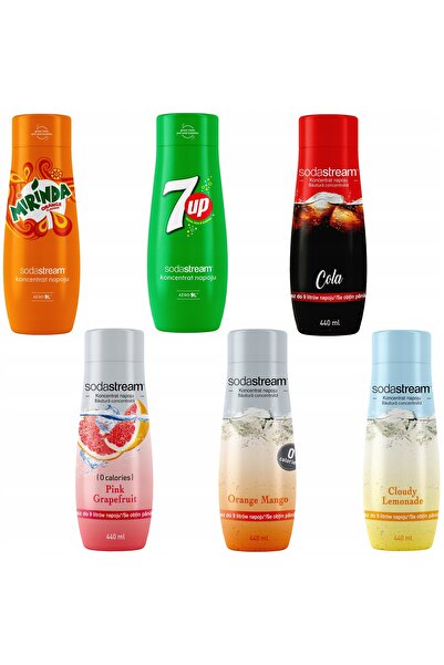 Other Set de 6 concentrate SodaStream Mirinda + 7UP + Cola + Grapefruit + Por...
