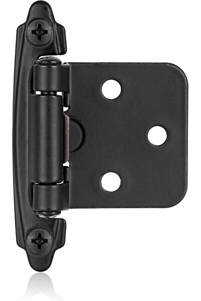 Arabest Self Closing Cabinet Hinges, 4 Pack (2 Pair) , Semi Concealed Kitchen Cabinet Hinges-Black