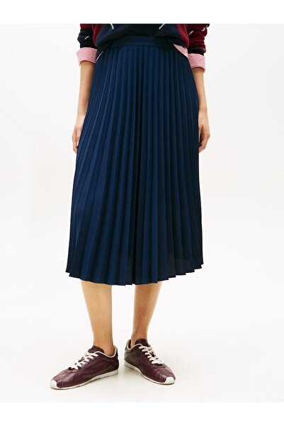 Tommy Hilfiger FLUID PLEATED PULL ON MIDI SKIRT