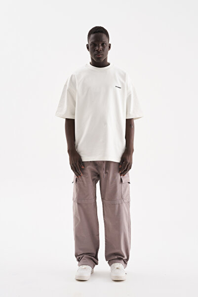 Machinist Men's Denim Cargo Pants Gray