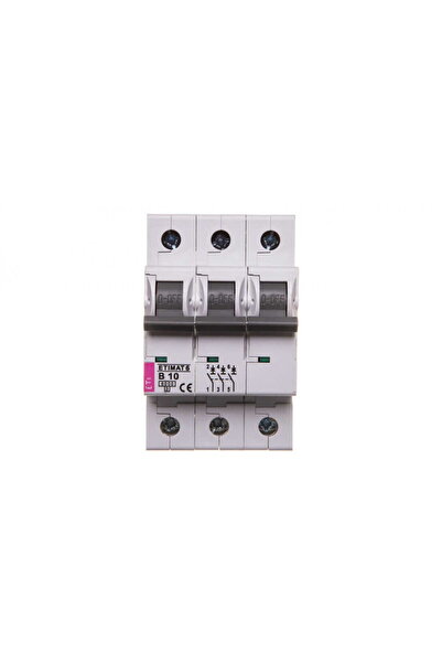 ETI Polam Circuit breaker 3P B 10A 6kA AC ETIMAT 6 002115514