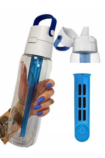 Other Butelka Dafi Solid do wody z filtrem niebieska 0,7l z Tritanu