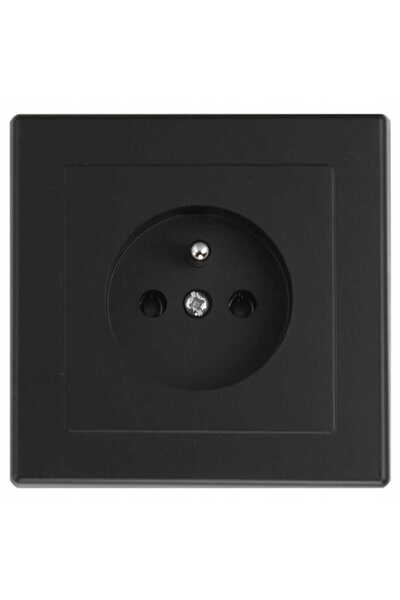 Other Gniazdo pojedyncze z uziemieniem IP20 16A 250V Podtynkowe Czarny mat