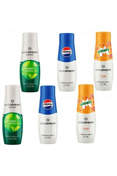 Other SET SIROP SODASTREAM 2x PEPSI Cola, 2x MIRINDA, 2x Concentrate MOJITO