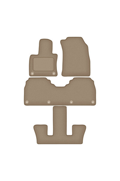 Other Dywaniki samochodowe welurowe do: Honggi E-HS9 7-osobowy (2020-) beżowe
