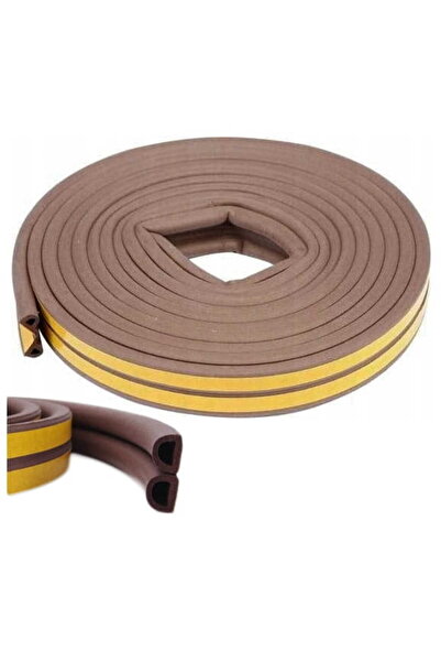 Other Rubber seal for windows and doors, D profile, 2x3 m, brown