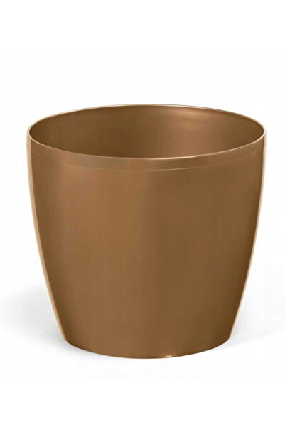 Other Ghiveci din plastic auriu metalic 30x26,5 cm Magnolie Clasică