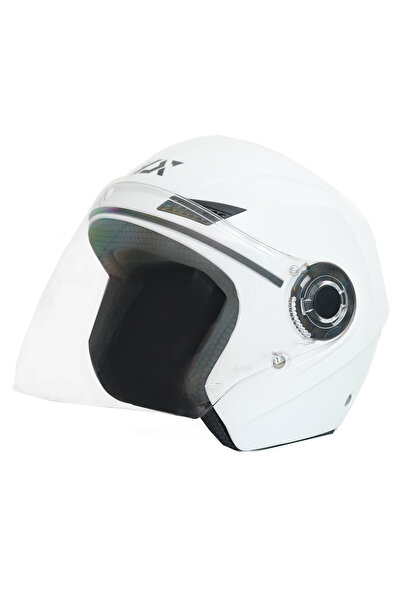 GP KOMPOZİT GP GX MKS005-PW Şeffaf Vizörlü Motosiklet Yarım Kask