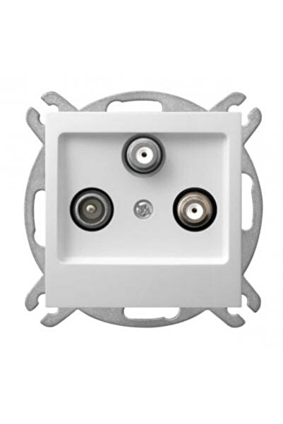 OSPEL Priză terminală Impresja albă p/t RTV-SAT-SAT fără ramă