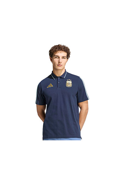 adidas Arjantin Dünya Kupası Erkek Antrenman Taraftar Polo Yaka Tişörtü Lacivert