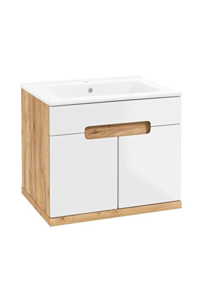 Other Bathroom cabinet with sink 60 cm craft oak hanging Ronda NEW