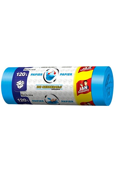 Other Saci de gunoi rezistenți 120 l pentru hârtie, 10 buc., albaștri