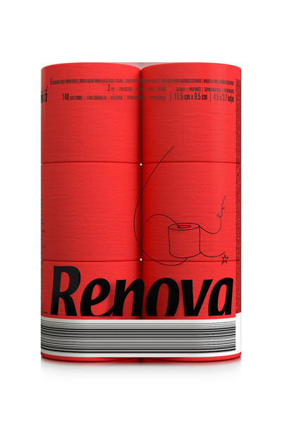 Other Hârtie igienică parfumată Renova Red, 16,1 m, 3 straturi, 140 de coli, ...
