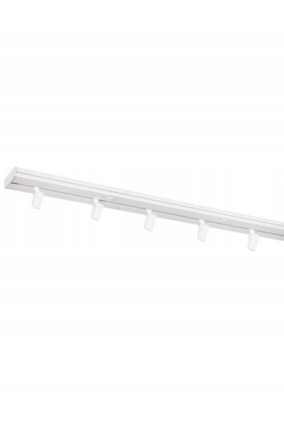 Other Bară de perdea din PVC cu șină simplă pentru tavan, 120 cm