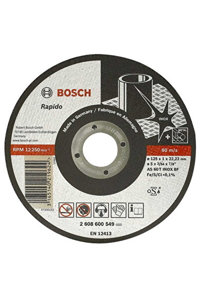 Bosch DISC METALIC 230mm x 2.0mm x 22mm EXPERT PENTRU INOX RAPIDO