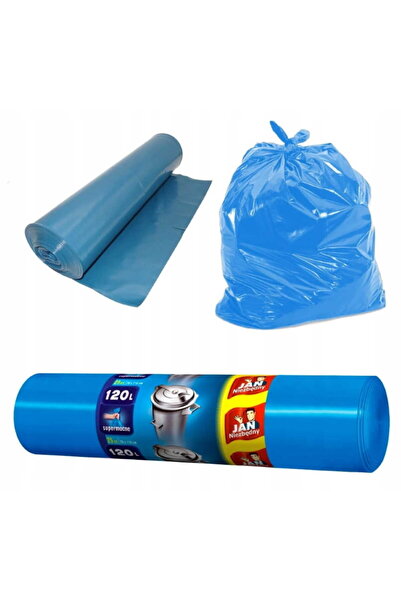 Other Saci de gunoi Jan Niezbędny 120l 25 bucăți albaștri 3 straturi