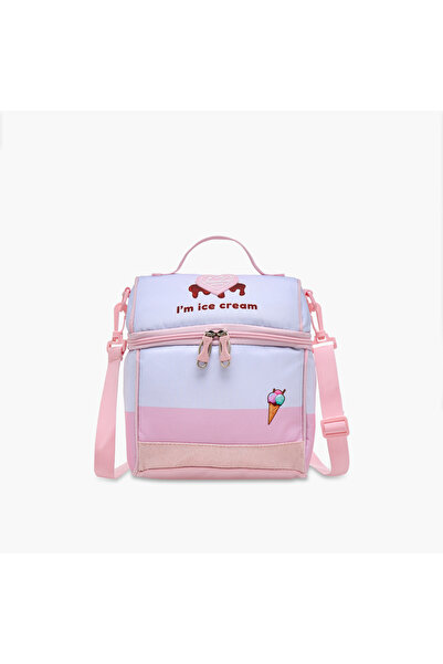 Sensazioni Ice Cream Print Lunch Bag with Zip Closure