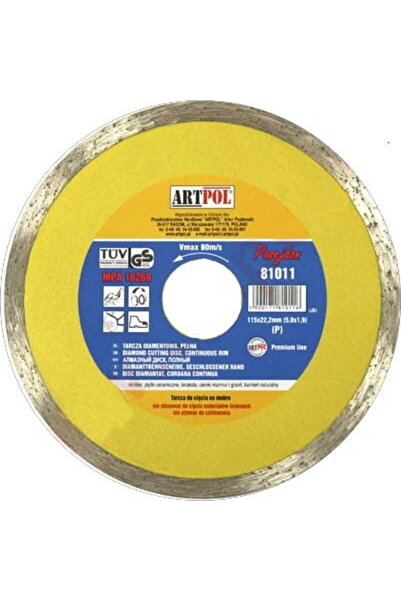 Artpol DIAMOND BLADE 125 x 22.2mm FULL /AR