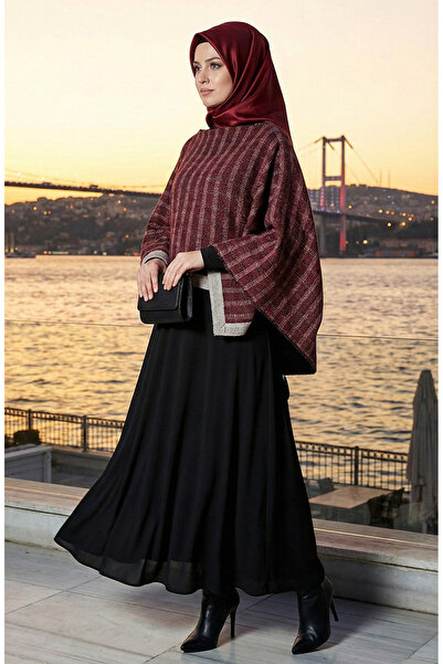 sefamerve Omuz Şal 1111-01 Bordo