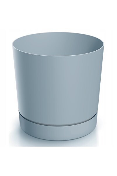 Other Ghiveci gri din plastic cu farfurie 23,9 cm Tubo