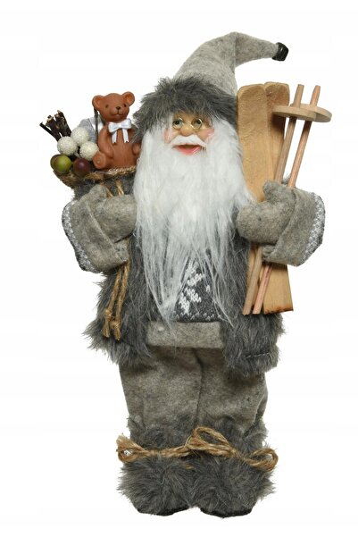 Other Figurină de Crăciun Moș Crăciun gri 45 cm
