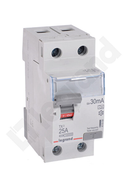 Legrand 2P 25A 0.03A differential circuit breaker type A P302 TX3 411559
