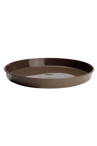 Other Farfurie rotundă pentru ghiveci, aspect lemnos, 35 cm, maro