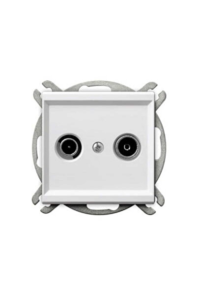 OSPEL Priză TV Sonata albă, fără ramă, tip R-TV