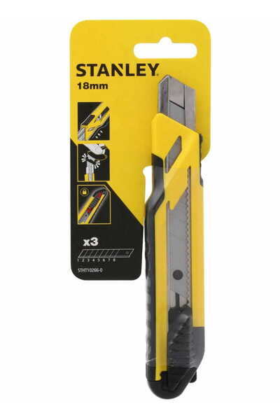 Stanley KNIFE 18mm + 3pcs. OSTANLEY BREAKER PLASTIC
