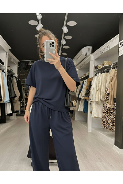 YAKAMEL Women's Premium Short Sleeve Top and Bottom Set