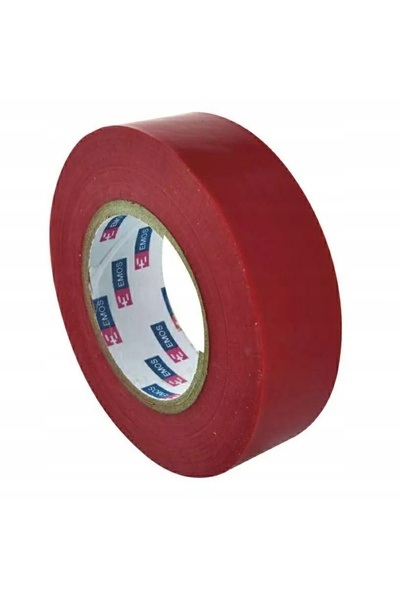 Other Bandă izolatoare pentru cabluri din PVC, 20 m, 19 mm, roșie