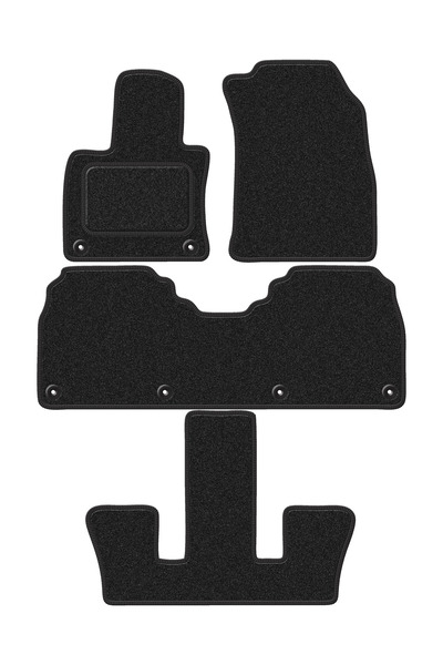 Other Dywaniki samochodowe welurowe do: Honggi E-HS9 7-osobowy (2020-) anthra