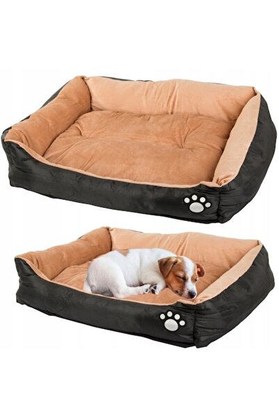 PRZYJACIELE Dog Bed, Size L, Non-slip, Black, 67x57x15 cm