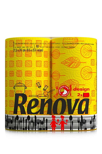 Other Renova Color Design Paper Towel Yellow 2R