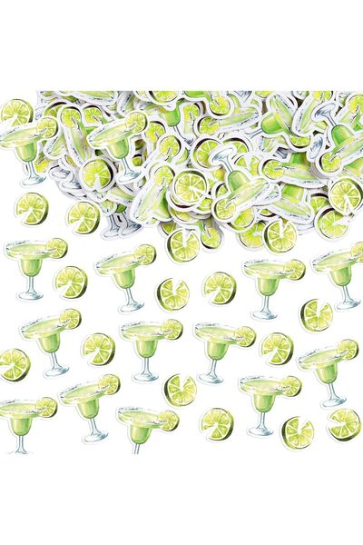 Arabest 200 Pcs Margarita Glasses Margarita Party Decorations, Margs and Matr...