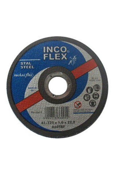 INCOFLEX DISC DE TĂIAT METAL 125 x 1,6 x 22,2 mm