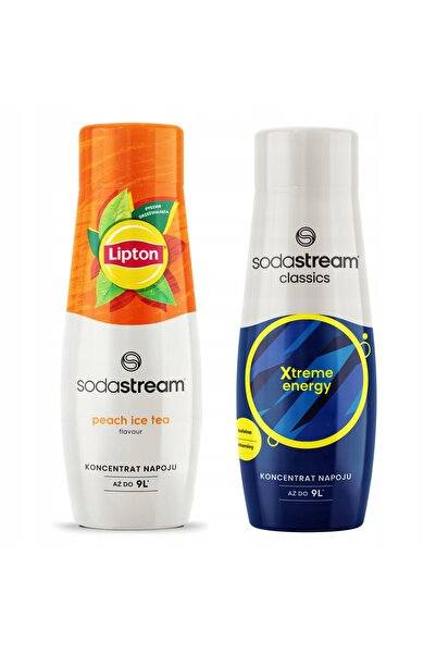 Other 2x sirop concentrat Sodastream Lipton Ice Tea Peach + Băutură energizantă